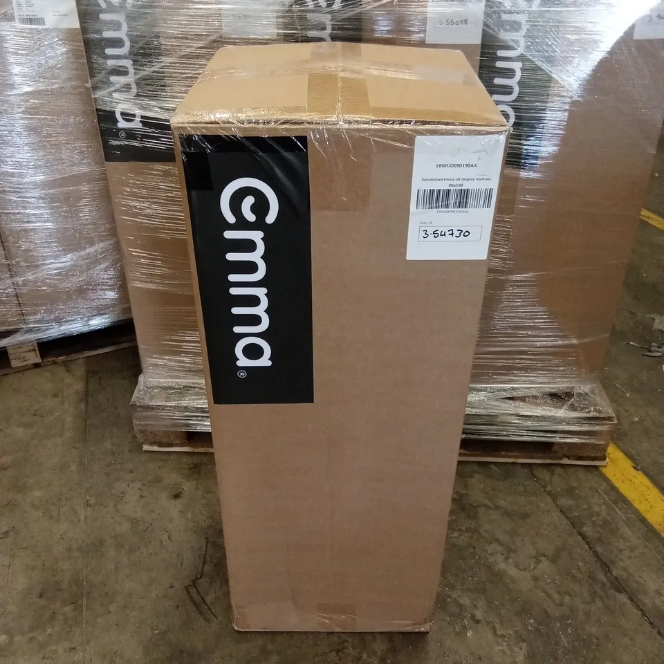 BOXED AND ROLLED MANUFACTURER REFURBISHED EMMA UK ORIGINAL MATTRESS 90 X 190cm (SINGLE SIZE)
