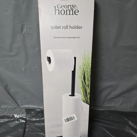BOXED HOME TOILET ROLL HOLDER IN BLACK