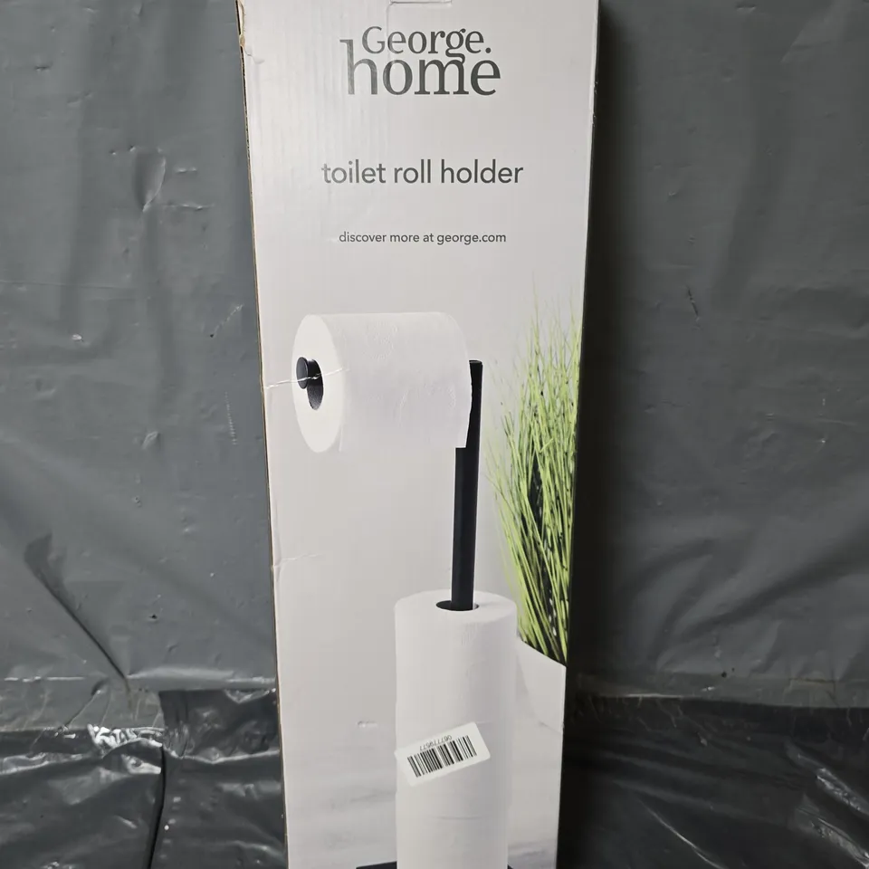 BOXED HOME TOILET ROLL HOLDER IN BLACK