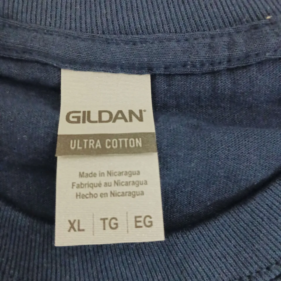 GILDAN ULTRA COTTON LONG SLEEVED TOP STAR TREK STRANGE NEW WORLDS NAVY SIZE XL 
