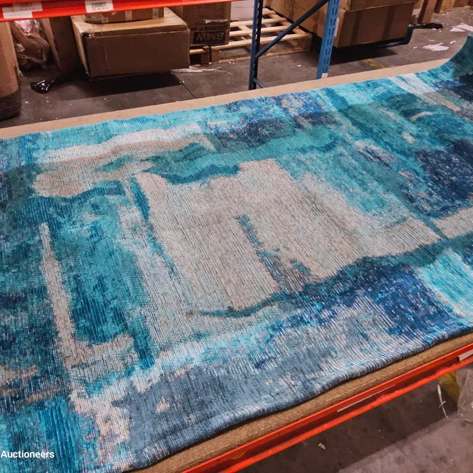 DESIGNER SMART HALI AQUA RUG 80 × 150