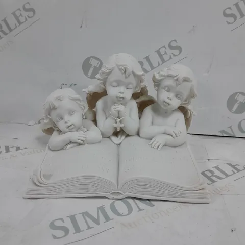 PRAYING ANGEL BABY STONE ORNAMENT