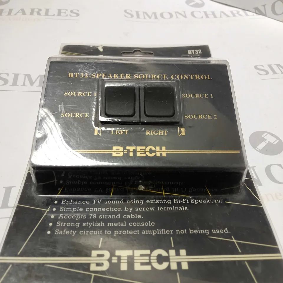 B-TECH BT32 SPEAKER SOURCE CONTROL 