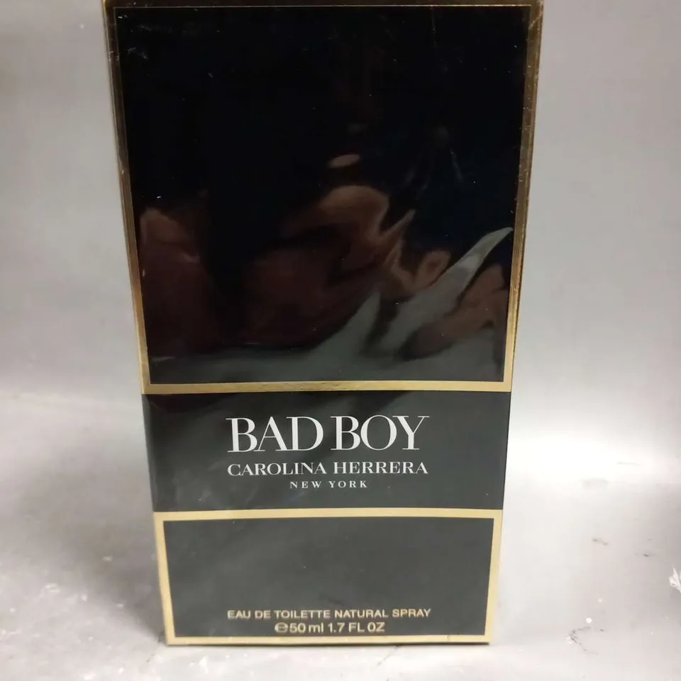 BOXED AND SEALED CAROLINA HERRERA BAD BOY EAU DE TOILETTE 50ML