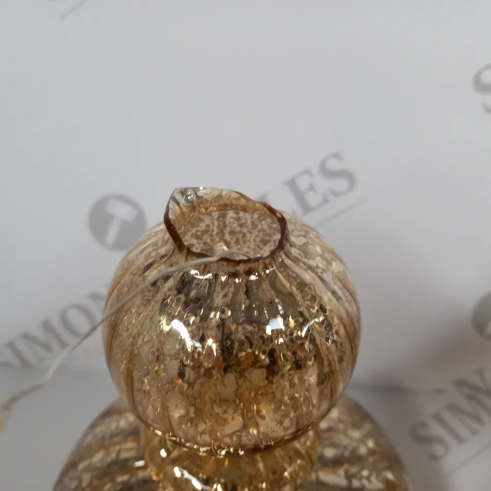 HOME REFLECTIONS PRE-LIT LED MERCURY GLASS LAMP GOLD