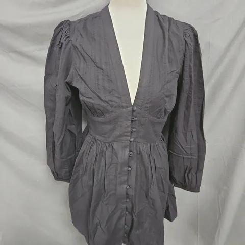 NOBODY'S CHILD STARLIGHT LONG SLEEVE MIDI DRESS IN BLACK SIZE 10