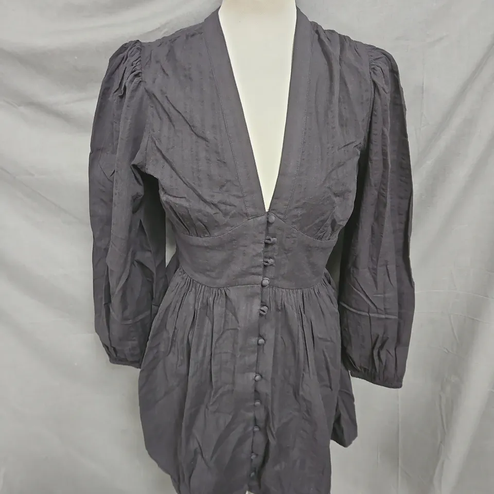 NOBODY'S CHILD STARLIGHT LONG SLEEVE MIDI DRESS IN BLACK SIZE 10