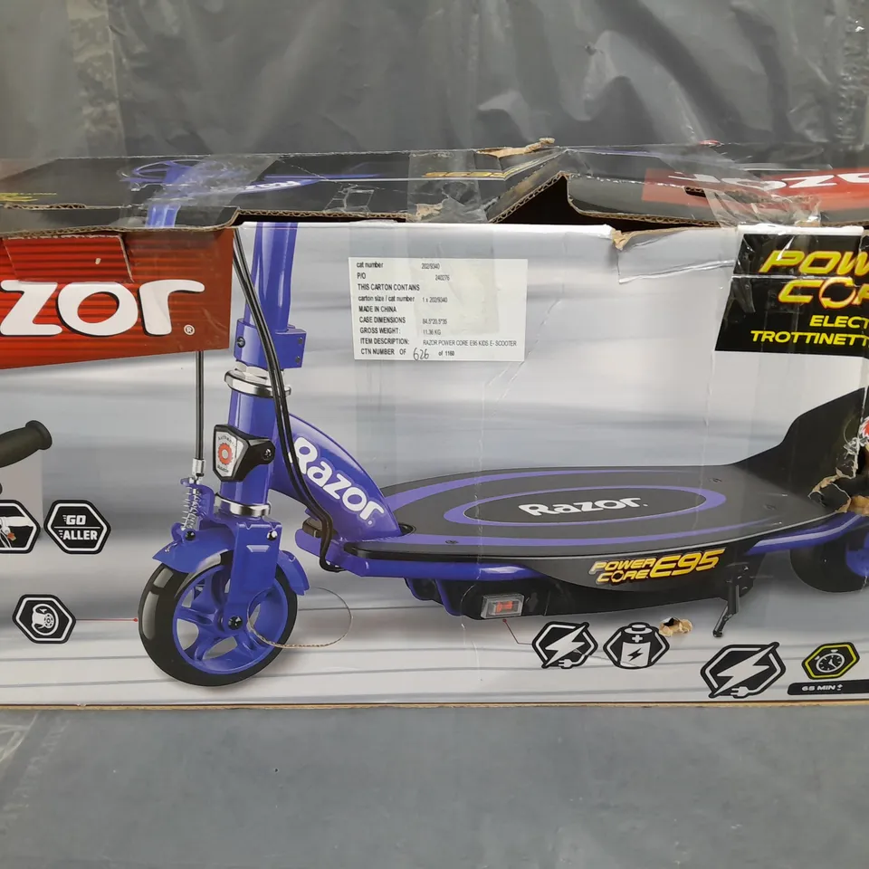 BOXED RAZOR POWER CORE E95 ELECTRIC SCOOTER - COLLECTION ONLY 