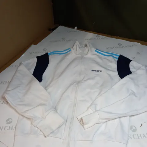 SMALL WHITE ADIDAS JACKET 