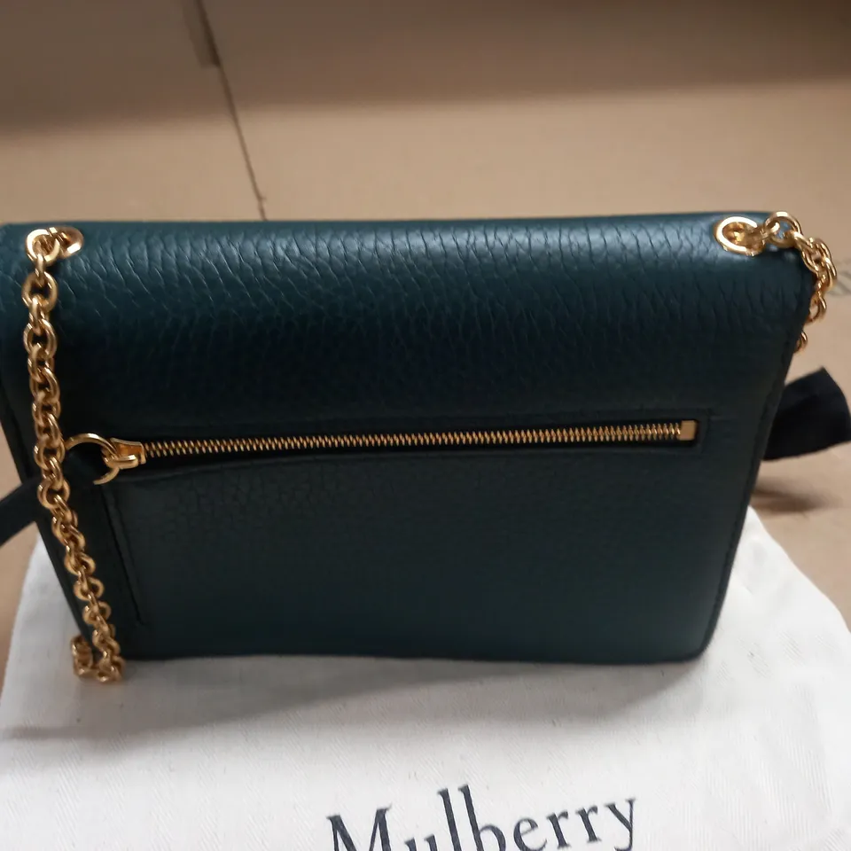 MULBERRY GREEN LEATHER BAG