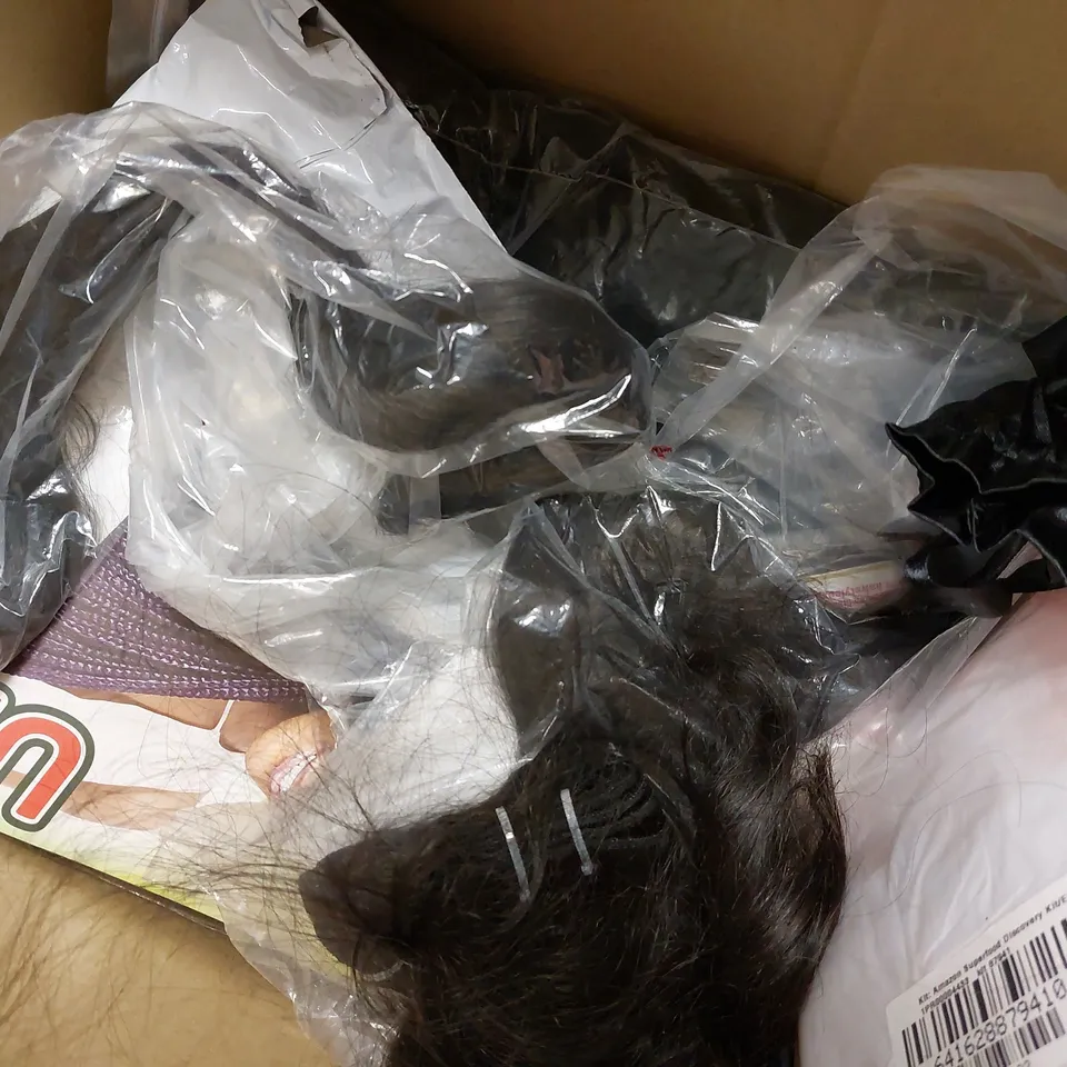  LOT OF APPROX 12 ASSORTED HAIR PIECES/EXTENSIONS