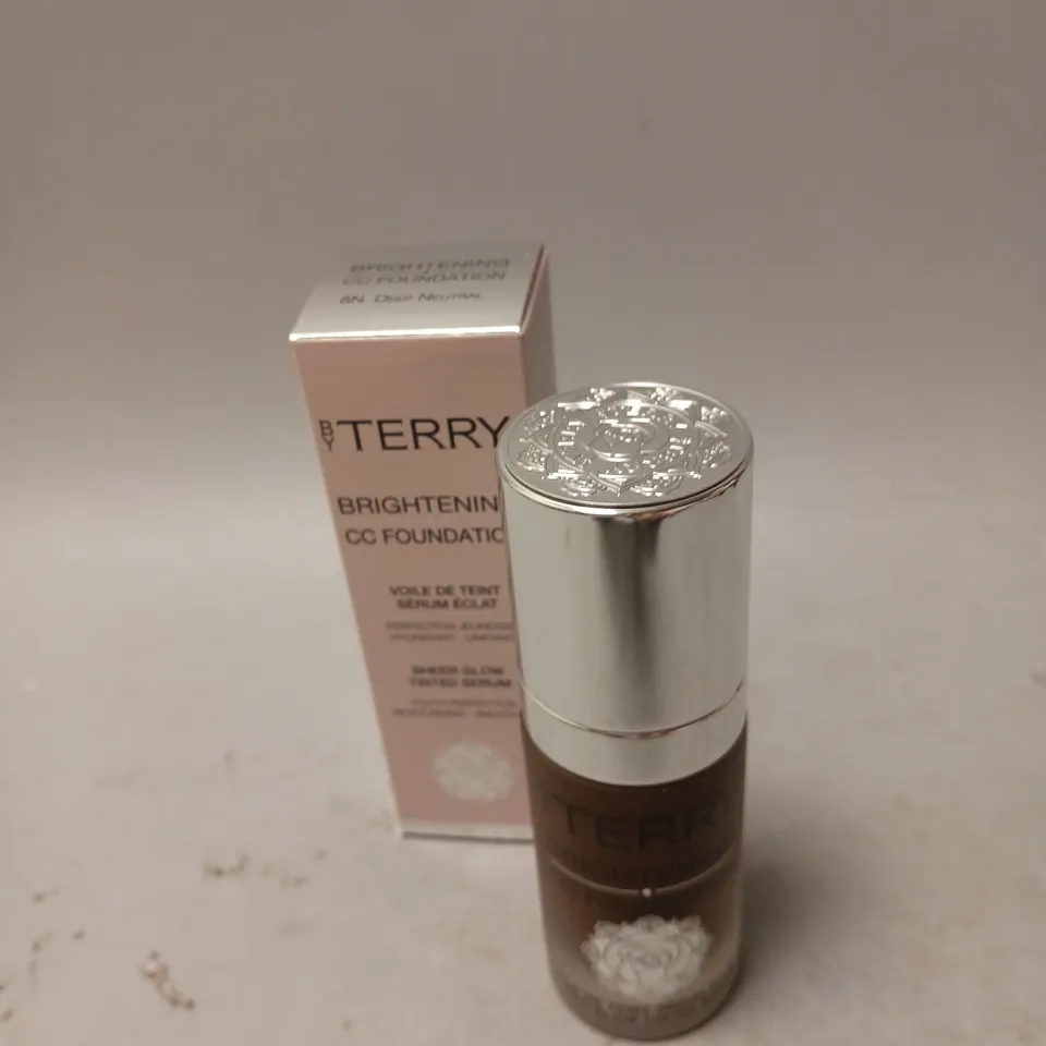 BOXED BY TERRY BRIGHTENING CC FOUNDATION SHEER GLOW TINTED SERUM IN 8N DEEP NATURAL 30ML