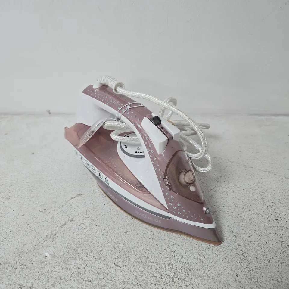 RUSSELL HOBBS PEARL GLIDE STEAM IRON – PINK, 2600W, PEARL INFUSED SOLEPLATE