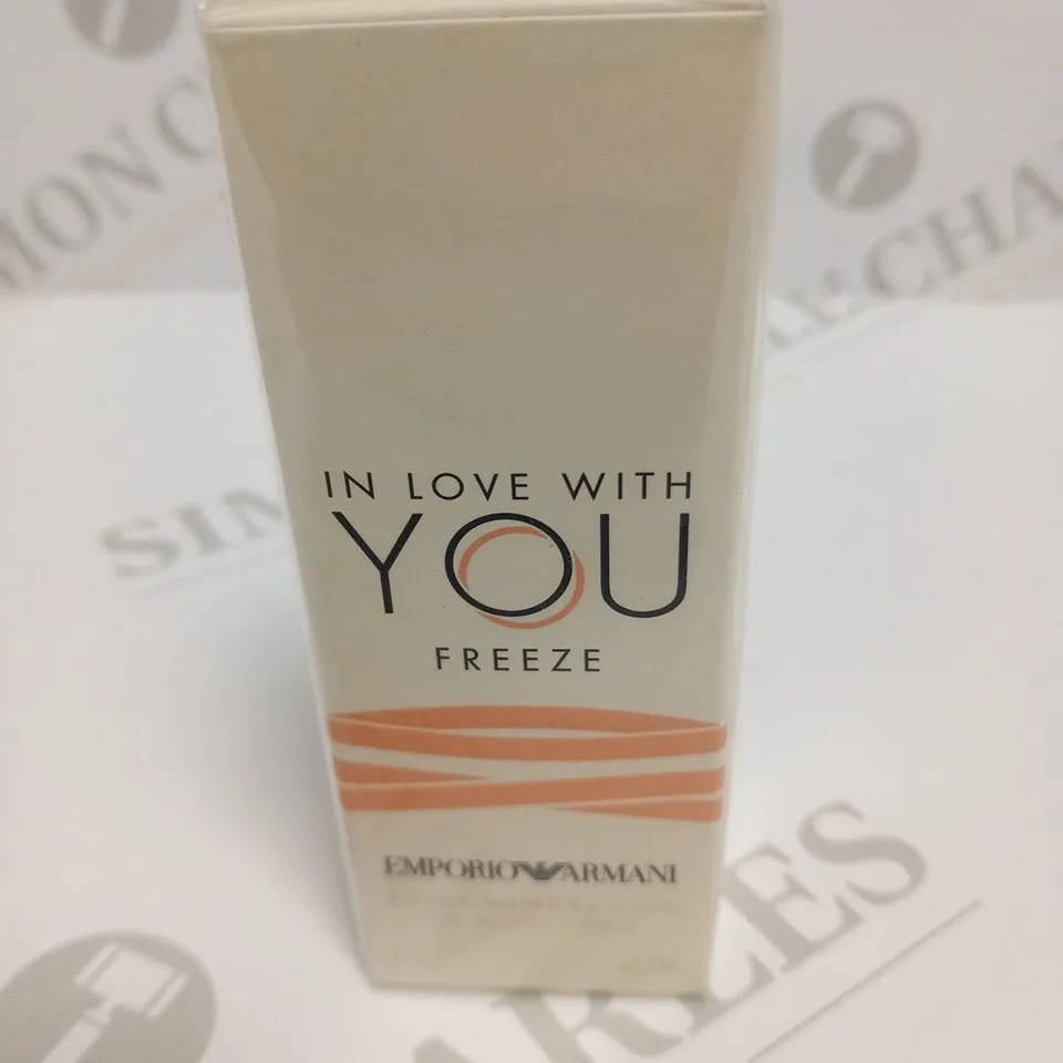 BOXED AND SEALED IN LOVE WITH YOU FREEZE EMPORIO ARMANI EAU DE PARFUM 15ML