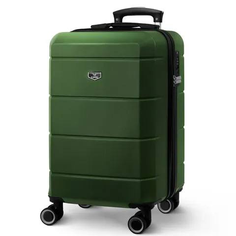 BOXED LUGG 20-INCH JETSET TRAVEL SUITCASE - ARMY GREEN (1 BOX)
