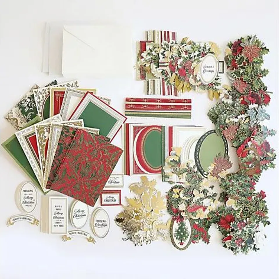ANNA GRIFFIN CHRISTMAS GREETINGS 452 PIECE CARD MAKING KIT