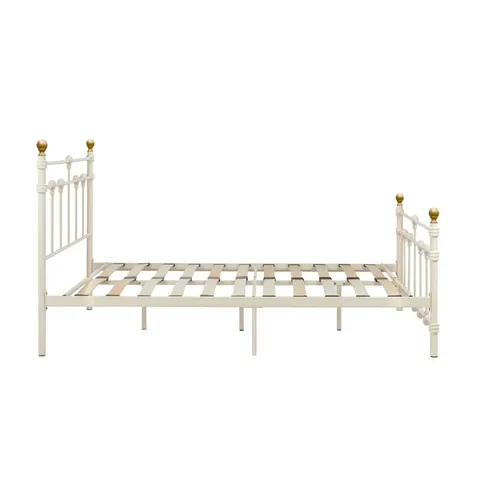 BOXED BOROUGH WHARF BED FRAME DOUBLE CREAM (1 BOX)
