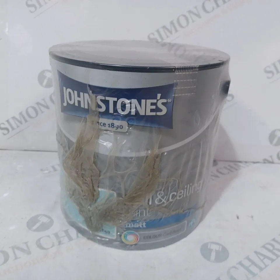 JOHNSTONE'S WALL & CEILING PAINT IN NEW DUCK EGG - MATT (2.5 LITRE)