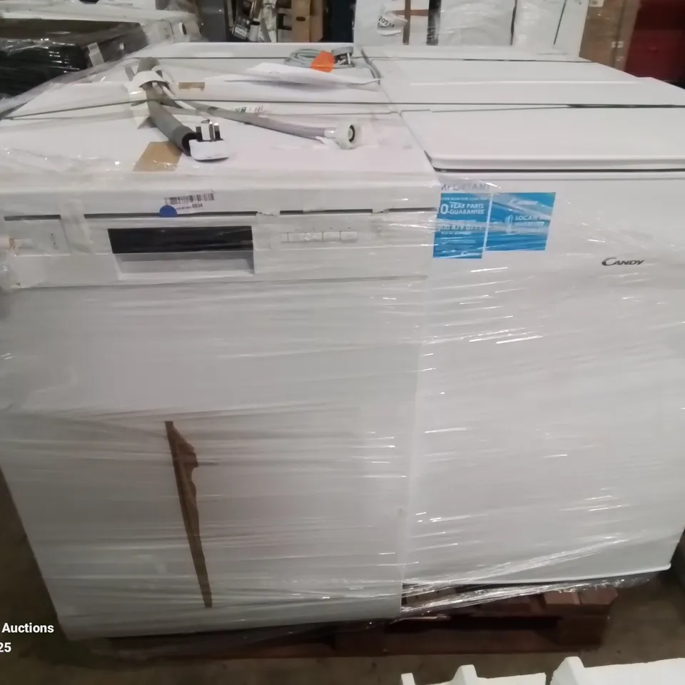 PALLET OF APPROXIMATELY 4 UNPROCESSED RAW RETURN WHITE GOODS TO INCLUDE;