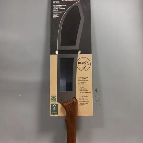 TRAMONTINA CHURRASCO 10" BLACK COLLECTION MEAT KNIFE - COLLECTION ONLY