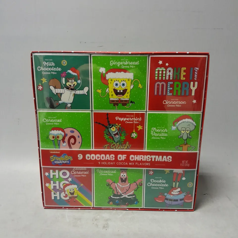 SEALED SPONGEBOB SQUAREPANTS 9 COCAS OF CHRSITMAS 