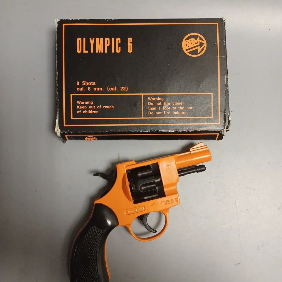 BOXED OLYMPIC 6 STARTER PISTOL .22