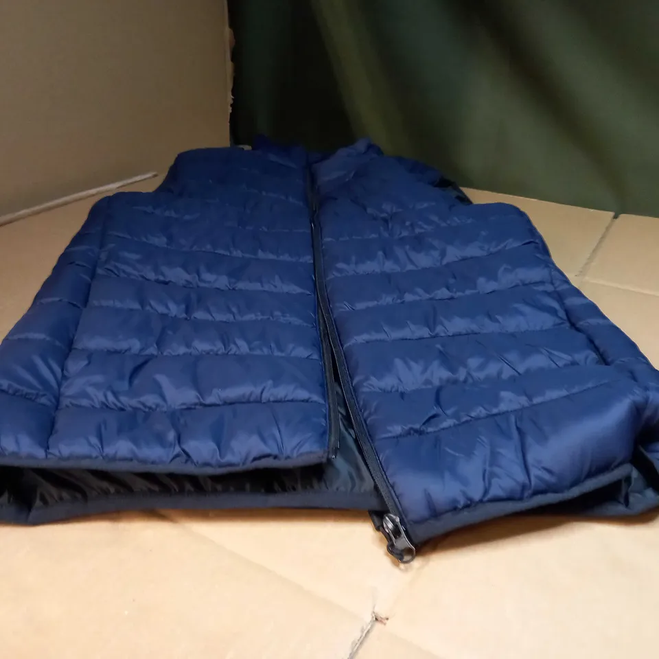 DESIGNER NAVY PADDED GILET - SMALL