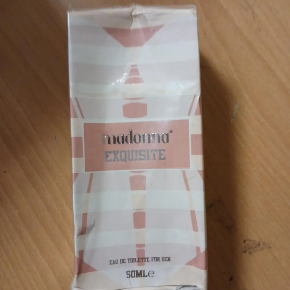 BOXED AND SEALED MADONNA EXQUISTITE EAU DE TOILETTE 50ML