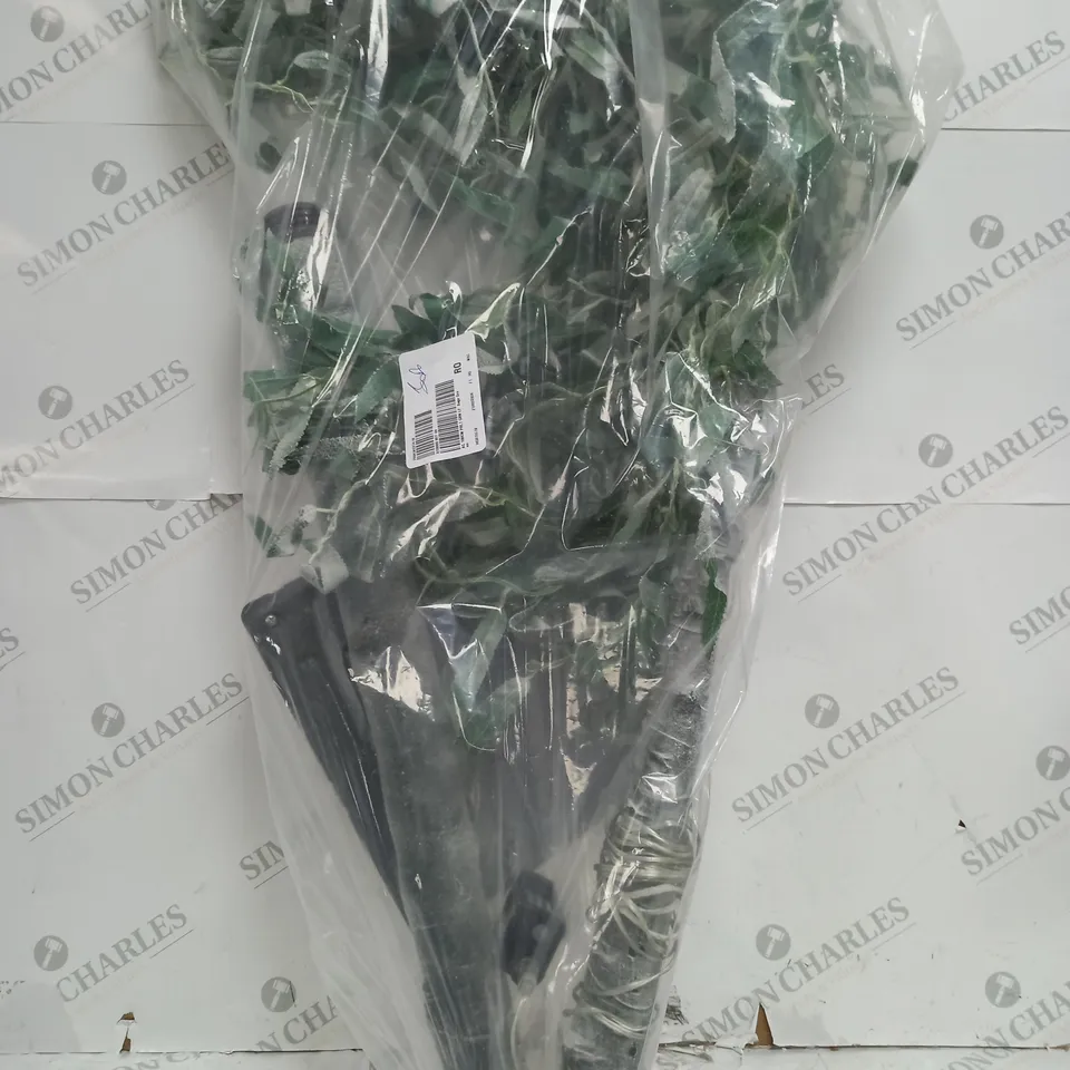 BOXED ALISON CORK 180CM PRE-LIT GREEN LEAF DETAIL INDOOR WILLOW TREE - COLLECTION ONLY