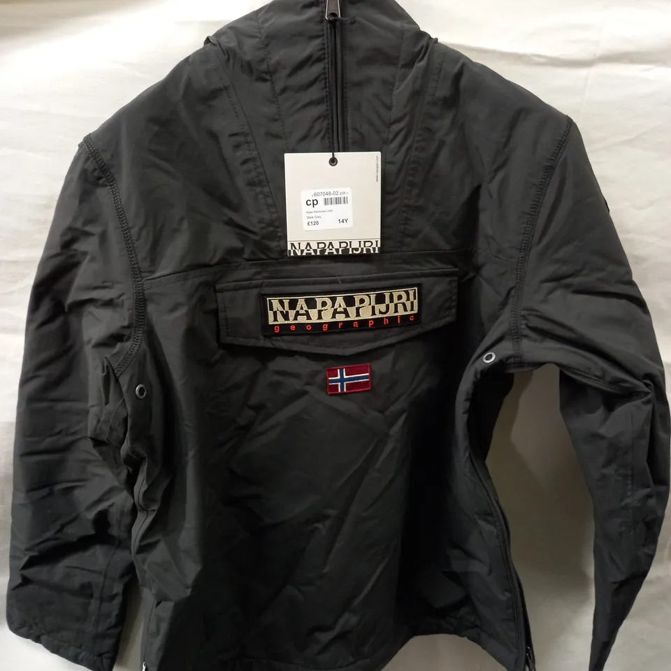 NAPAPIJRI RAINFOREST JACKET SIZE 14 YEARS 