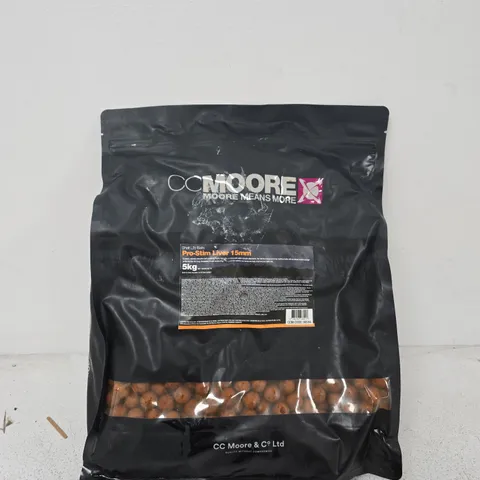 CC MOORE PRO-STIM LIVER 15MM BOILIES – 5KG BAG