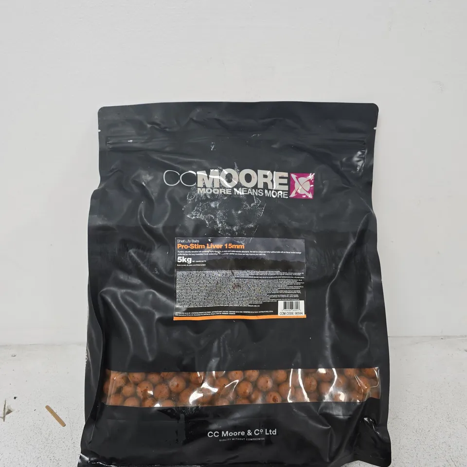 CC MOORE PRO-STIM LIVER 15MM BOILIES – 5KG BAG