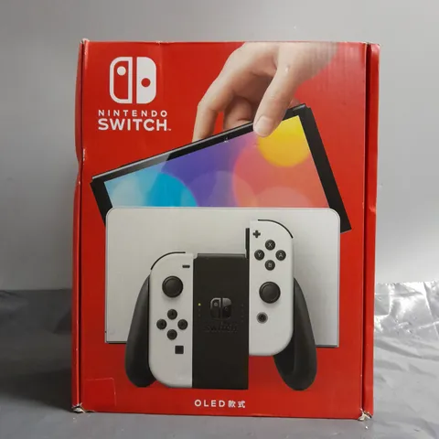 BOXED NINTENDO SWITCH OLED GAMING CONSOLE WHITE