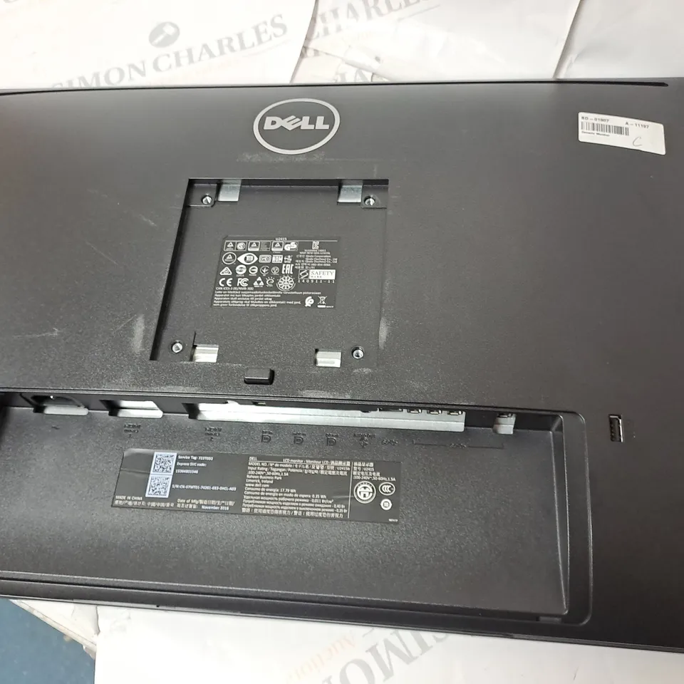 DEL 24" LCD MONITOR MODEL U2415B SERIAL #CN-07MT01-74261-683-0HCL-A03