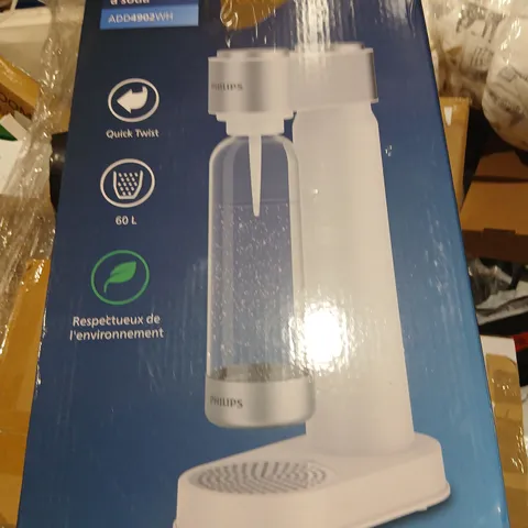 PHILIPS SODA MAKER – MACHINE & SODA, BOXED (ADD4902WH)