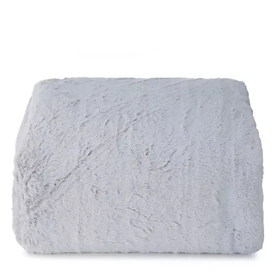 COZEE HOME FAMILY SIZED FAUX FUR & VELVETSOFT HEATED THROW