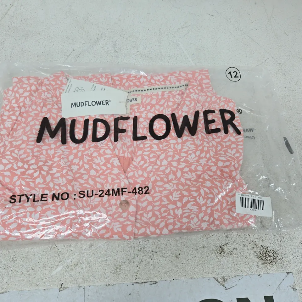 MUDFLOWER PINK PRINTED WOMEN'S SHIRT – UK 12 (EU 40, US 8)