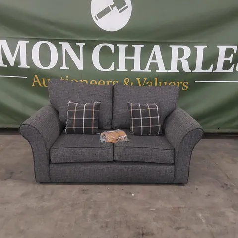 QUALITY DESIGNER ALSOP FABRIC UPHOLSTERED 2 SEATER SOFA