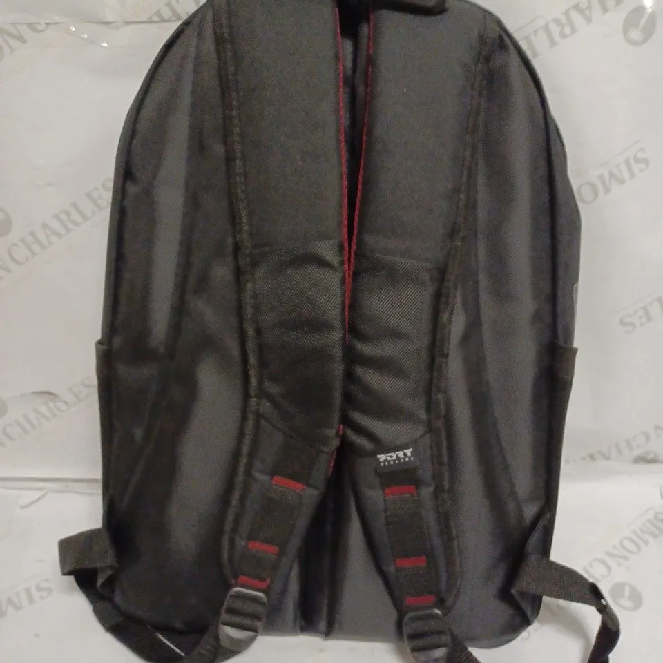 PORT DESIGNS BACKPACK - BLACK/RED