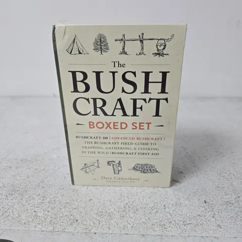 BUSHCRAFT BOXED SET BY DAVE CANTERBURY – 4-BOOK WILDERNESS SURVIVAL GUIDES