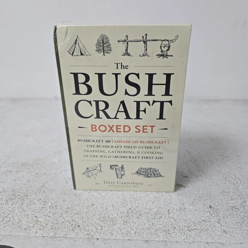BUSHCRAFT BOXED SET BY DAVE CANTERBURY – 4-BOOK WILDERNESS SURVIVAL GUIDES