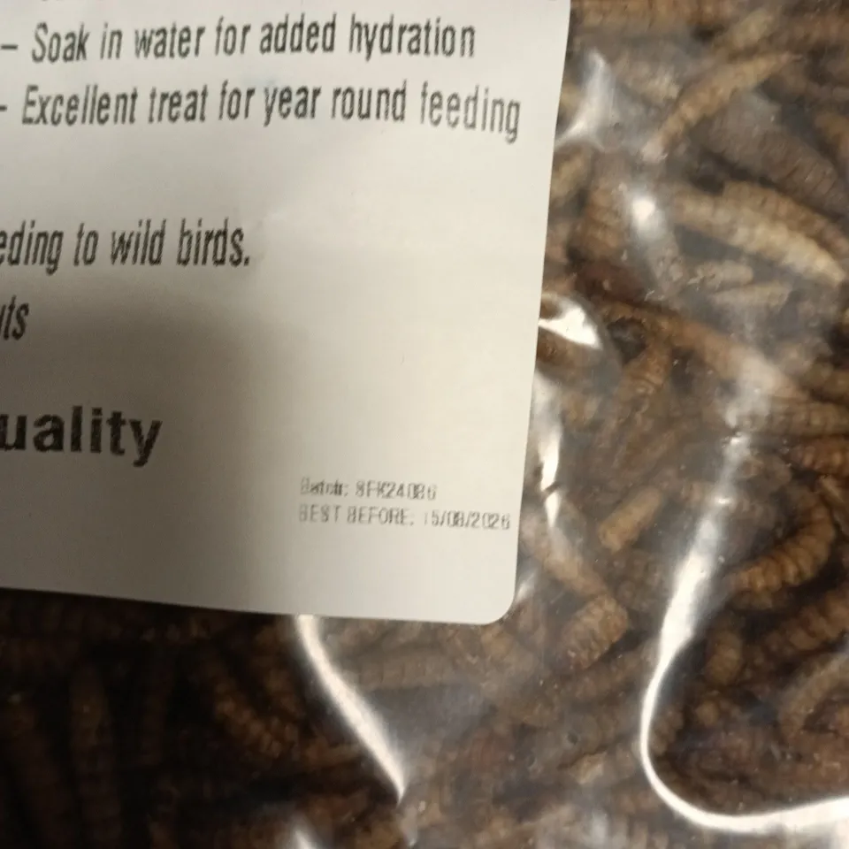 2 X DRIED CALCIWORMS 5L BAG FOR BIRDS