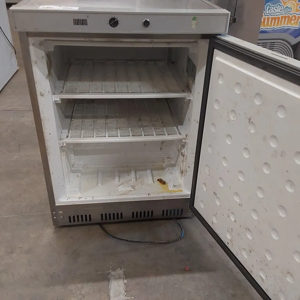 HUSKY COMMERCIAL SINGLE DOOR UNDER COUNTER FREEZER - FSS2H-SD-SS-UK-HT