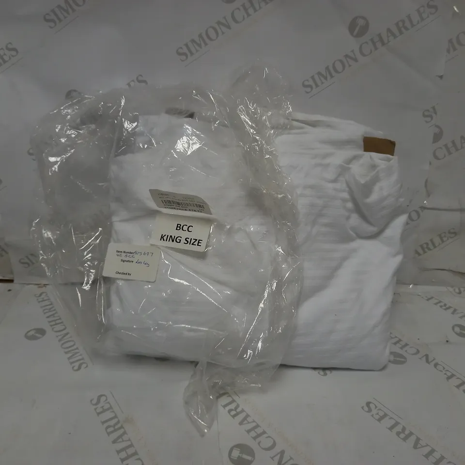 K BY KELLY HOPPEN 100% COTTON DUVET SET (KING SIZE), TAUPE