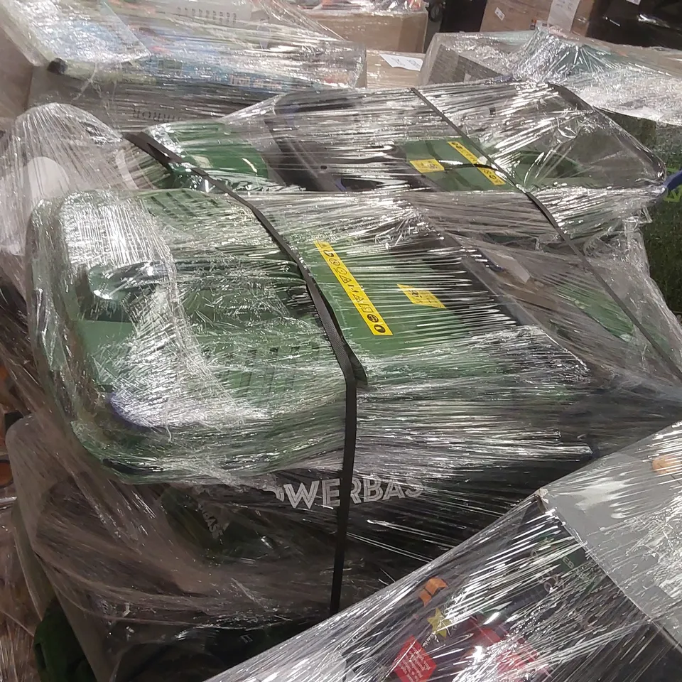 PALLET CONTAINING A LARGE QUANTITY OF ASSORTED UNCHECKED LAWN MOWERS