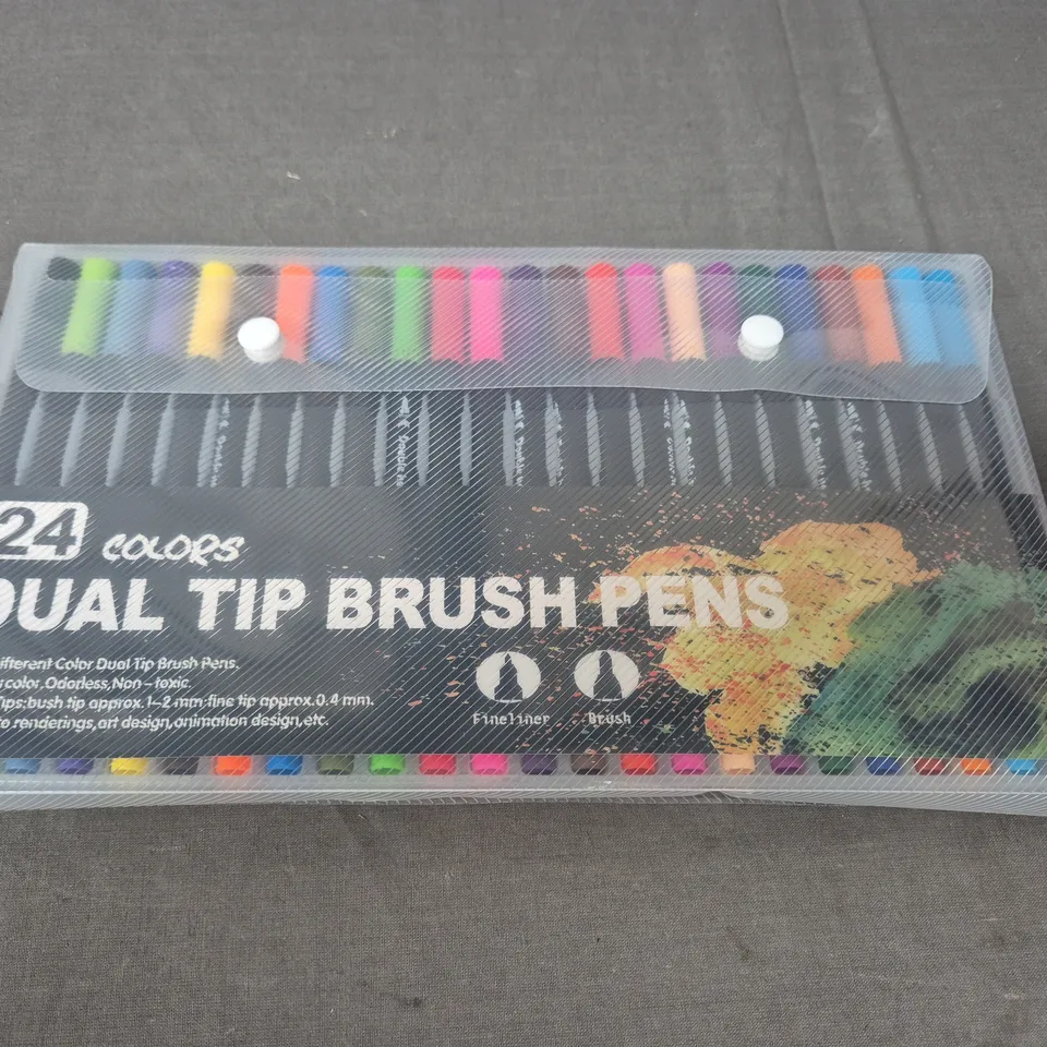 DUAL TIP BRUSH PENS - X24