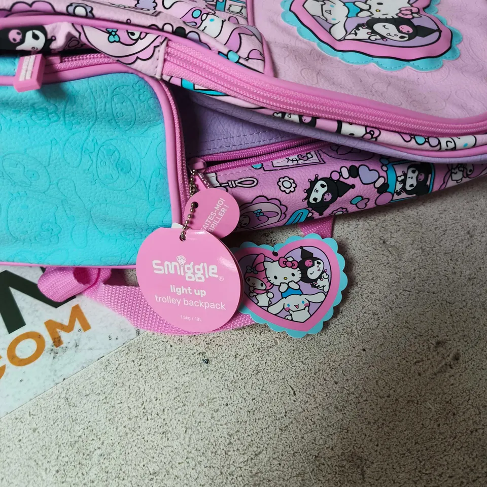 SMIGGLE HELLO KITTY AND FRIENDS TROLLEY BACKPACK – PINK