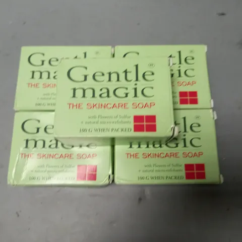 LOT OF 5 GENTLE MAGIC 100G SOAPS