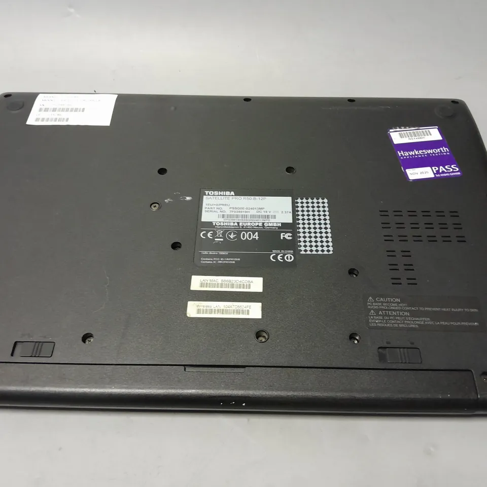 TOSHIBA SATELLITE PRO R50-B	15 INCH I3-4005U 1.70GHZ