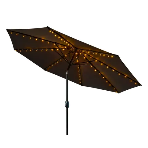 BOXED 180 LED SOLAR PARASOL LIGHT IN WARM WHITE